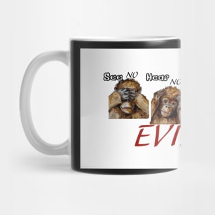 Three Wise Orangutans Mug